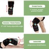 Hinged Knee Brace with Side Stabilizers ROM Knee Support Adjustable