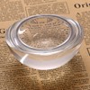 OwnMy 4" Crystal Glass Magnifier, Glide Paperweight Magnifying Glass Dome,