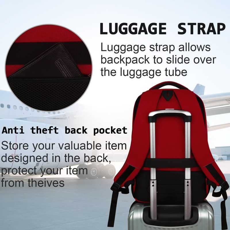 Laptop Backpack,Business Travel Anti Theft Slim Durable Laptops Backpack with