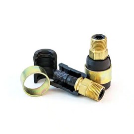 Torque 10 PCS Rubber Air Line Air Hose End Quick Repair Swivel Kit for Truck and Trailers, 3/8" NPT Male Fittings, Pneumatic Replacement Fittings for 3/8'' Air Line Hoses (10 pack)