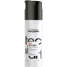 L'Oreal Professional, Spray Styling Fix Design, Strength 5, Long-lasting fixation and hold & Shiny hair, Anti-Frizz, No residue, Non-sticky & Non-greasy, Tecni Art 200 ml