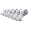 Merrell Recycled Cushion Low Cut Sock 6 Pair Pack, White,