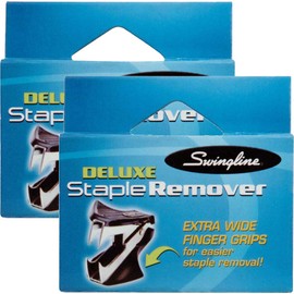 Swingline Deluxe Jaw Style Staple Remover-Black, 2 pk
