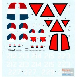 Classic Airframes CAFD4150D 1:48 Classic Airframes Decals - Fokker D.XXI #4150D