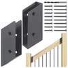 WOCEPU 32.5°Stair Angle Stainless Steel Deck Railing Brackets Connectors for