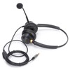 Binaural Headset Aluminum Shell Telephone Headset with Microphone and Audio