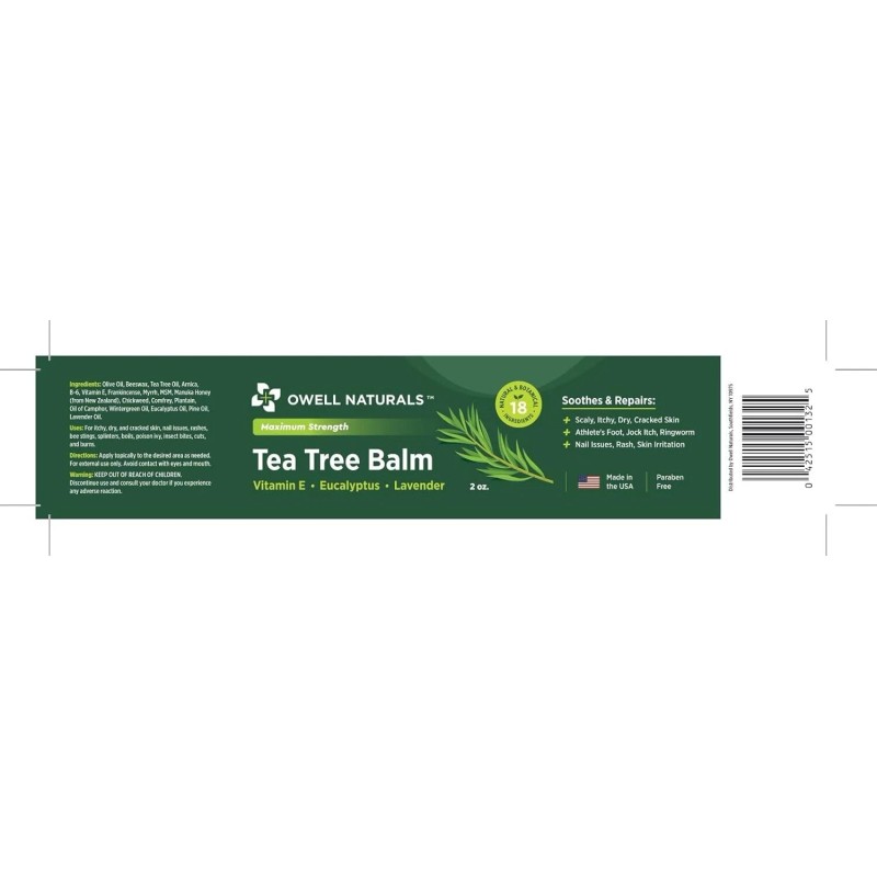 Tea Tree OWELL NATURALS Tea Tree Balm Oil with Vitamin