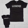 NanyCrafts Legend and Legacy - Black Dad/Son XL Shirt/Bodysuit NB