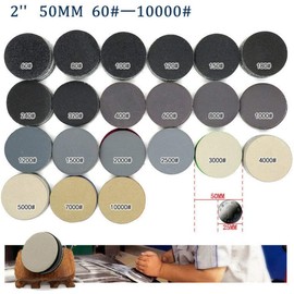 myoseya Sanding Discs, 2.0 inches (50 mm), Round Sanding Paper for Sanding, Metal Woodworking, Metal Surfaces, Polishing Paper, Set of 10, #5000