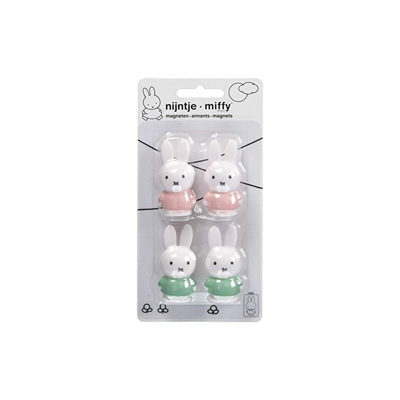 ATELIER PIERRE 079338 Pastel Miffy Magnet, Set of 4