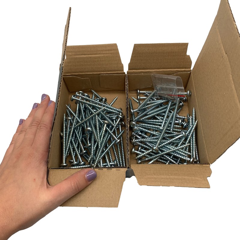 Marcopol Pack of 100 DIN 7981 Galvanised Steel 5.0 x