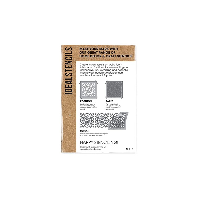 Geometric Pattern Stencil - Craft, Art, Decor - Paint Design