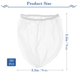 200Pcs Kitchen Sink Elastic Mesh Sink Filter Net Kitchen Sink Strainer Mesh Bag Useful Sink Strainer Bag Net Hanging Drain Net Bag for Kitchen Leftovers