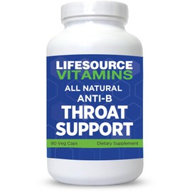 LifeSourceVitamins Throat Support - Anti-B - 90 Caps - Proprietary Formula -LSV, 1 Count (Pack of 1)
