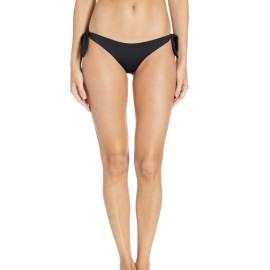 Vitamin A Swimwear Black Gidget Tie Side Swim Bottoms Women's Size Small L57048