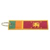 Sri Lanka Flag Key Chain, 100% Embroidered