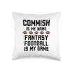 Commish is my name Fantasy football is my game funny
