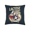 Cow Funny Milk Lovers Lactose Tolerant Throw Pillow