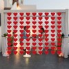 Geliking 72 Piece Red Felt Heart Garland Hanging String -