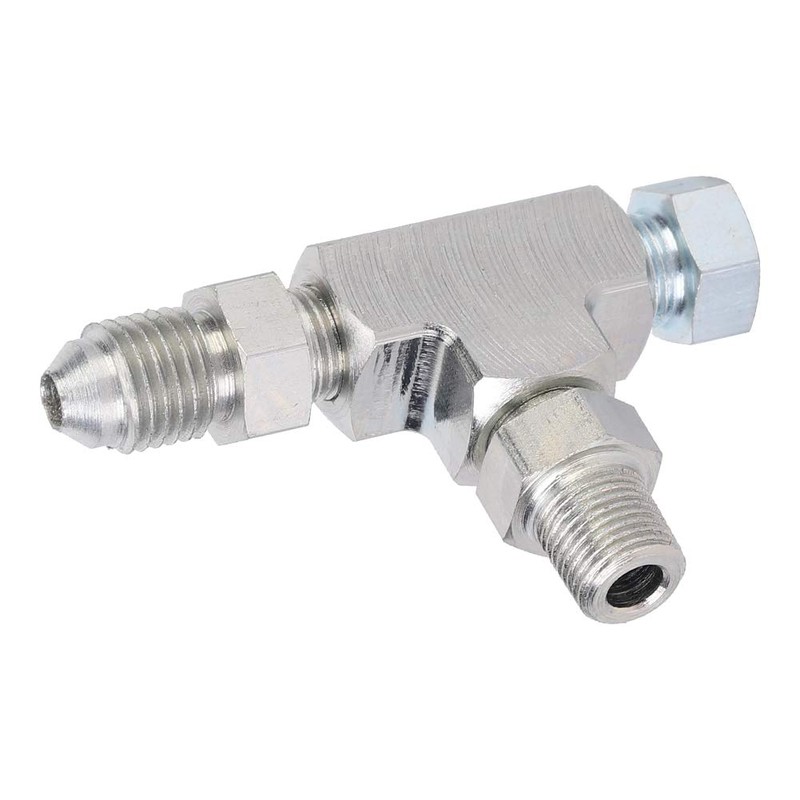 Qiilu Tee Adapter, 1/8" Npt Tee Fitting 3 Way 1/8"