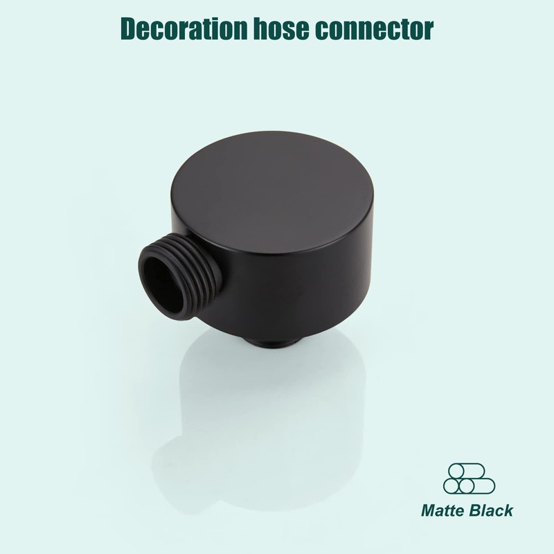 Heyalan Wall Mount Shower Hose Connector for Shower Handheld Brass