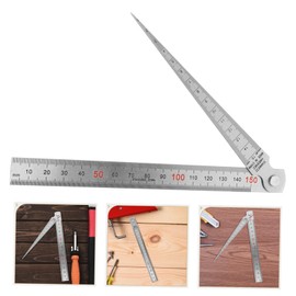 ABOOFAN 1Set Stainless Steel Feeler Gauge Straight Ruler Tool for Measuring Gap and Thickness Accurate Markings for DIY Carpentry and Engineering Projects
