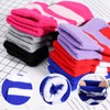 QKURT 6 Pairs Toddler Mittens, Winter Warm Knitted Stripe Gloves,