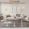 Neoglint Battery Operated Wall Sconces Set of 2, 5000mAh Rechargeable