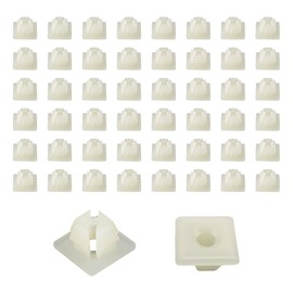 Povtii 50 PCS Nylon Screw Insert, Sturdy Nylon Screw Retainer for Mounting License Plate, Self-Tapping Nuts Insert Bracket Clip for Front & Back License Plates, Car Accessories