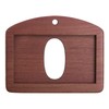 Jamale Natural Wood ID Card Holder, Made in Japan, Neck