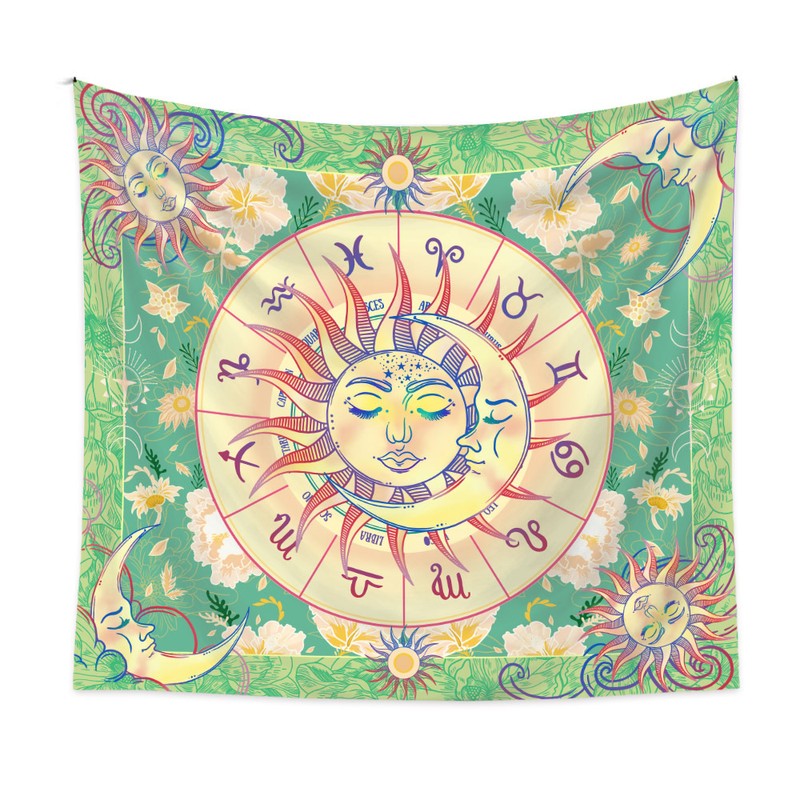 1PCS Home Bohemian Milled Tapestry 130cm * 150cm Sun And