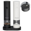 Niokitzon Electric Salt and Pepper Grinder Set,Automatic Pepper Mill with