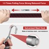Newthinking 1M Adjustable Bungee Cords with Hooks, 4 Pack Red