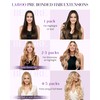 LaaVoo Micro Hair Extensions Human Hair Blonde Micro Loop Hair
