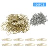 Coufce 100 Pack D Ring Picture Hangers, Metal Picture Frame