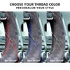 Suede Leather Steering Wheel Cover Wrap Kit - DIY Stitch-On