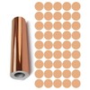 Dots Round Vinyl Color Coded Inventory Label Chrome Rose Gold