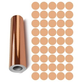 Dots Round Vinyl Color Coded Inventory Label Chrome Rose Gold 3/4 Inch Stickers Pk of 45