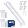 12 Inch Wire Shelf Brackets Set, Includes 4 Wire Shelf