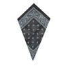 PAISLEY BANDANA scarf duo 1 x BLACK 1 x RED