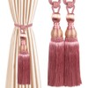 EleCharm 1 Pair Simple Elegant Curtain Cord Tie Drape Holdback