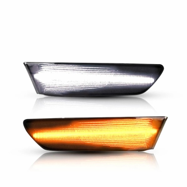 Unbranded 4x LED Side Marker Signal Lights White&Amber For 02-07