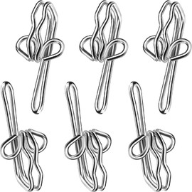 Smith’s® 100x Metal Curtain Hooks | Chrome, Silver, Curtain Header Tape Drapery Hooks | Heavy-Duty | Rust-Resistant | Fits 99.9% of Curtains | 3 Year Guarantee!