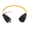 Parkworld 885309A Adapter Cord Locking L5-15 Plug to Household 5-15