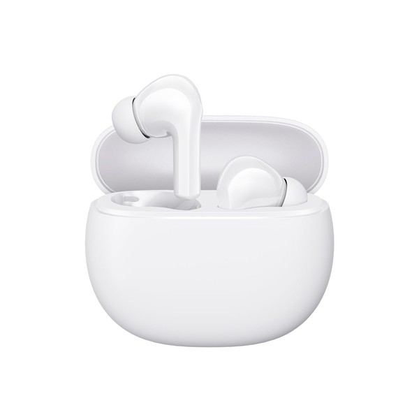 Xiaomi Wireless Earphones, AI Noise Canceling, Bluetooth 5.3, Deep Bass, Google Fast Pair Compatible, Touch Control, Quick Charging, USB Type-C Small, Lightweight, Redmi Buds 4, Active White