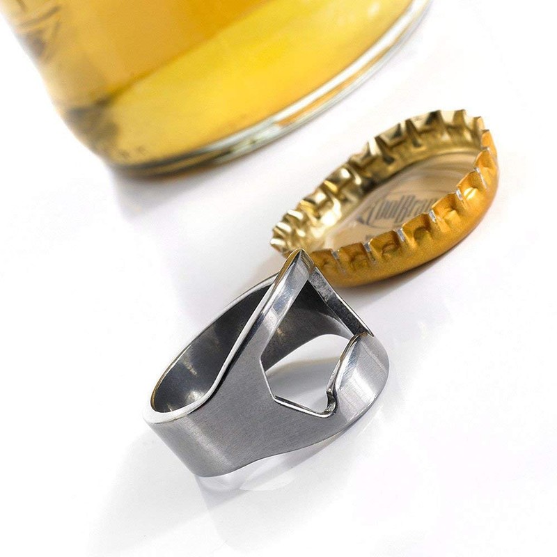 Amasawa Lid Opener, Bottle Opener Ring, Multi Function Can Opener,