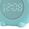 Digital Alarm Clock Cute Bunny Shape LED Night Light Luminous