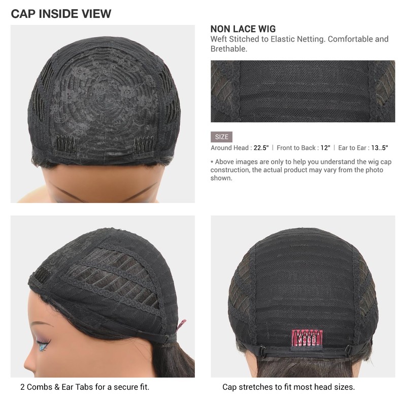 MODELMODEL Human Hair Blend Wig Clair BB-010 (1B)