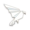 Pinsanity Origami Bird Enamel Lapel Pin