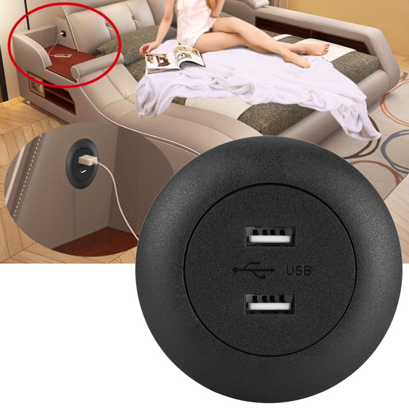 Power Socket Dual USB Phone Charging Port for Power Recliner
